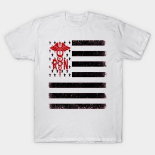 American Flag Registered Nurse T-Shirt